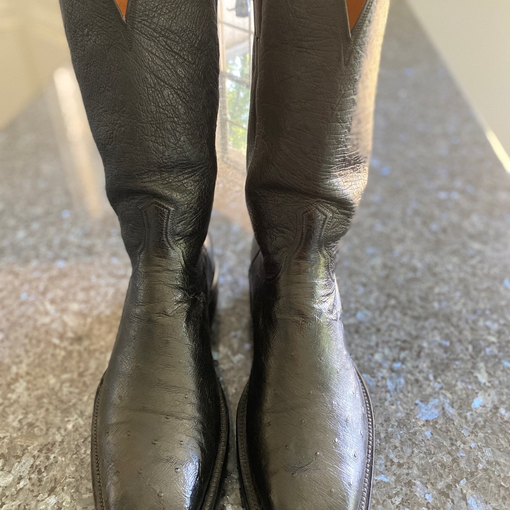 Handmade Ostrich Western Boots